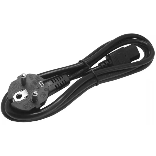 StarTech.com 2m (6ft) Computer Power Cord, 18AWG, EU Schuko to C13 Power Cord, 250V 10A, Black Replacement AC Cord, TV/Monitor Power Cable, Schuko CEE 7/7 to IEC 60320 C13 Power Cord – PC Power Supply Cable