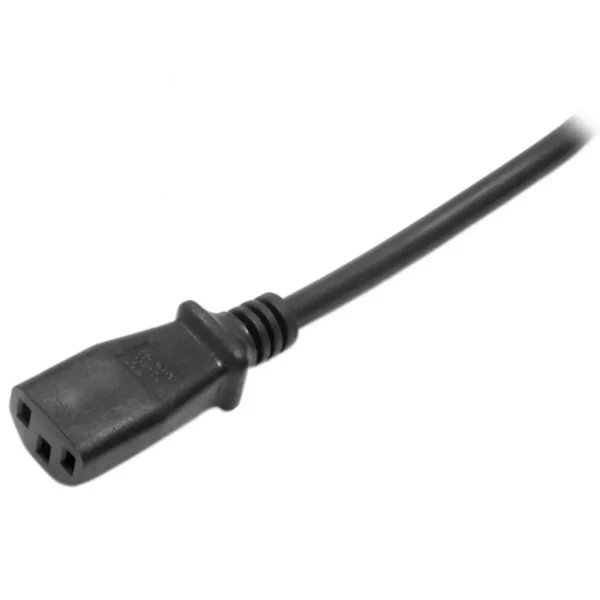 StarTech.com 2m (6ft) Computer Power Cord, 18AWG, EU Schuko to C13 Power Cord, 250V 10A, Black Replacement AC Cord, TV/Monitor Power Cable, Schuko CEE 7/7 to IEC 60320 C13 Power Cord – PC Power Supply Cable