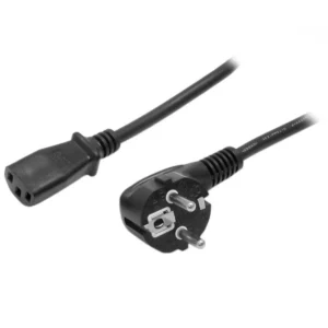 StarTech.com 2m (6ft) Computer Power Cord, 18AWG, EU Schuko to C13 Power Cord, 250V 10A, Black Replacement AC Cord, TV/Monitor Power Cable, Schuko CEE 7/7 to IEC 60320 C13 Power Cord – PC Power Supply Cable