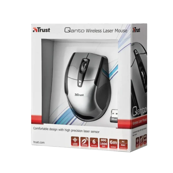 Trust Qanto Laser mouse RF Wireless 1600 DPI