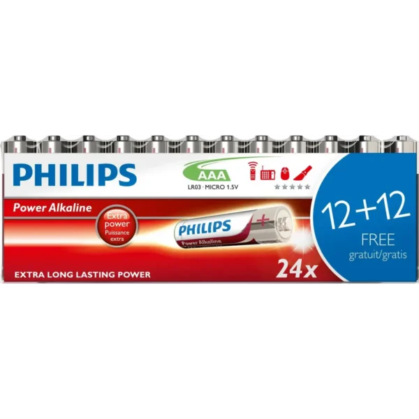 Philips Power Alkaline Battery LR03P24F/10
