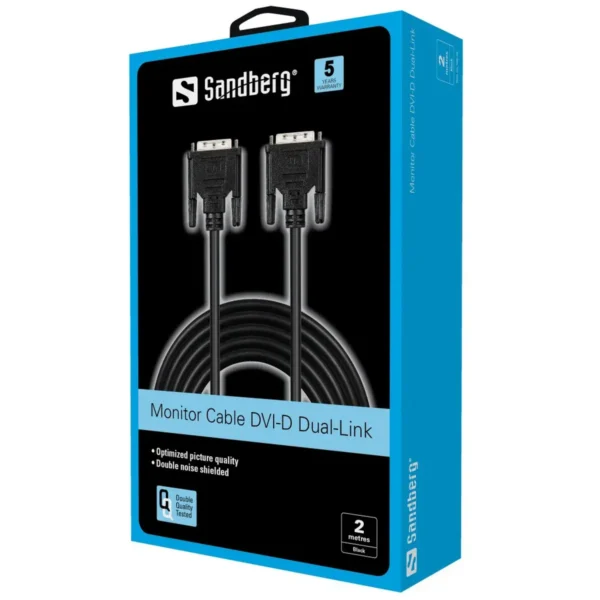 Sandberg Monitor Cable DVI-DVI 2 m