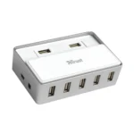 Trust 7 Port USB 2.0 Hub for Mac 480 Mbit/s White