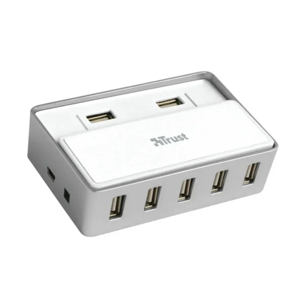 Trust 7 Port USB 2.0 Hub for Mac 480 Mbit/s White
