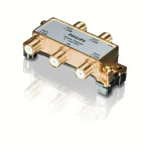 Philips SWV3040W 4-Way F-Type Splitter