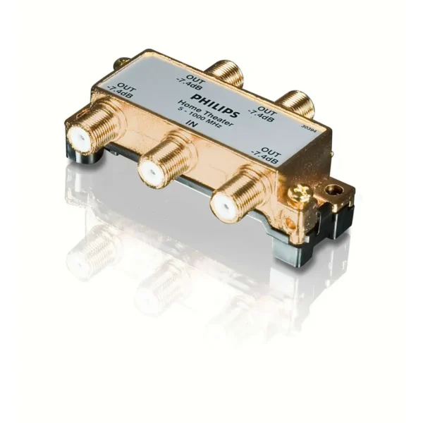 Philips SWV3040W 4-Way F-Type Splitter