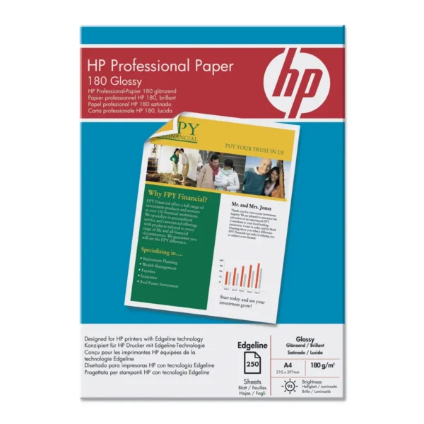 HP Q8668A printing paper A4 (210×297 mm) Gloss 250 sheets White