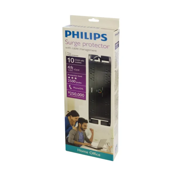 Philips Home Office Surge Protector SPP4101B/17