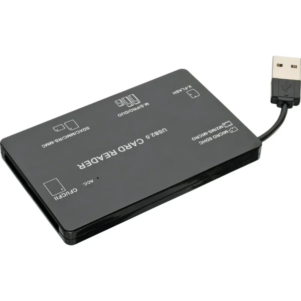 InLine Card Reader USB 2.0 all Cards in one device pocket version black