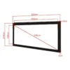 Multibrackets M 2.35:1 Framed Projection Screen 460×195, 200″
