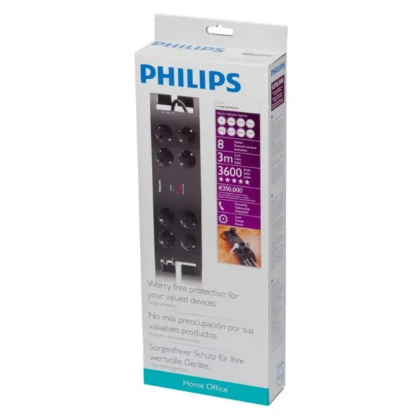 Philips Home Office Surge Protector SPN4085B/10