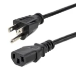 StarTech.com 1ft (30cm) Computer Power Cord, NEMA 5-15P to C13, 10A 125V, 18AWG, Black Replacement AC Power Cord, Printer Power Cord, PC Power Supply Cable, Monitor Power Cable – UL Listed