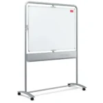 Nobo Classic Steel Magnetic Mobile Board Vertical Pivot 1200x900mm