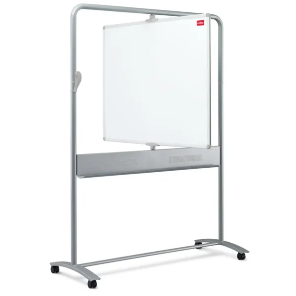 Nobo Classic Steel Magnetic Mobile Board Vertical Pivot 1200x900mm
