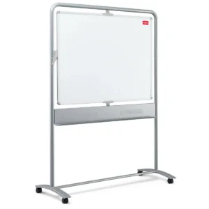 Nobo Classic Steel Magnetic Mobile Board Vertical Pivot 1200x900mm