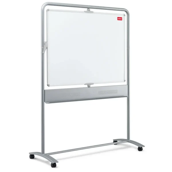 Nobo Classic Steel Magnetic Mobile Board Vertical Pivot 1200x900mm