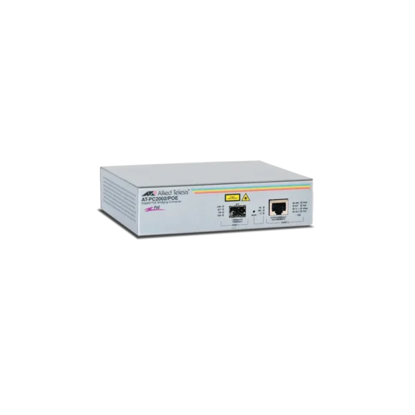 Allied Telesis PC2002POE network media converter 1000 Mbit/s 1310 nm Multi-mode Grey