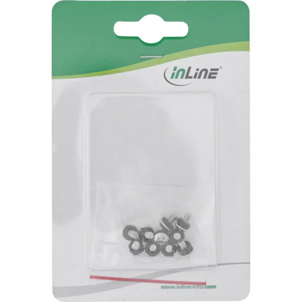 InLine Screw Set for mainboard with rubber washers metric 10 pcs.