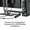 StarTech.com DisplayPort to VGA Adapter – Active DP to VGA Converter – 1080p Video – Durable – DP/DP++ Source to VGA Monitor Cable Adapter Dongle – DP 1.2 to VGA – Latching DP Connector