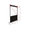Multibrackets M 16:9 Portable Projection Screen 120×67, 54″