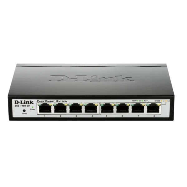 D-Link DGS-1100-08 network switch Managed L2 Gigabit Ethernet (10/100/1000) Black
