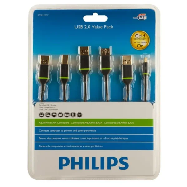 Philips USB 2.0 cable SWU2117S/27