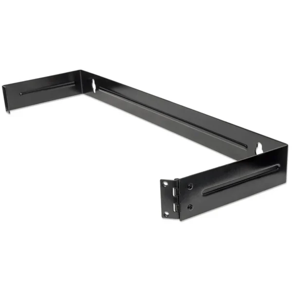 Intellinet 19″ Hinged Wall Bracket, 1U, Black