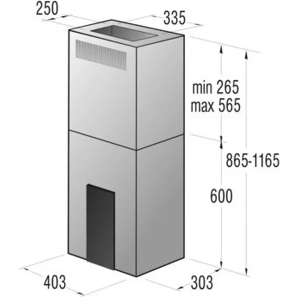 Gorenje IDQ4545X cooker hood Island Stainless steel 631 m³/h