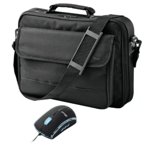 Trust 15.4″ Notebook Bag & Retractable Colour Mouse BB-1300p 39.1 cm (15.4″) Briefcase Black