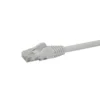 StarTech.com 7ft CAT6 Ethernet Cable – White CAT 6 Gigabit Ethernet Wire -650MHz 100W PoE RJ45 UTP Network/Patch Cord Snagless w/Strain Relief Fluke Tested/Wiring is UL Certified/TIA