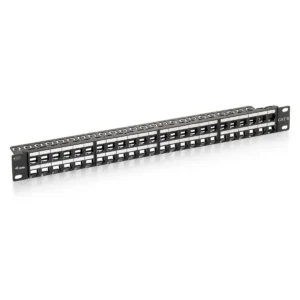 Equip 48-Port Keystone Cat.6 Unshielded Patch Panel, Black