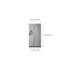 Samsung RSH7UNPN side-by-side refrigerator Freestanding Platinum, Stainless steel