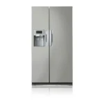 Samsung RSH7UNPN side-by-side refrigerator Freestanding Platinum, Stainless steel