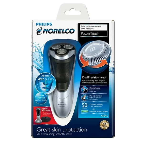 Philips Norelco PowerTouch wet and dry electric razor AT815/41