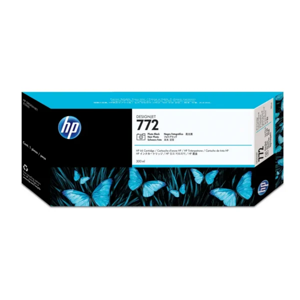 HP 772 300-ml Photo Black DesignJet Ink Cartridge