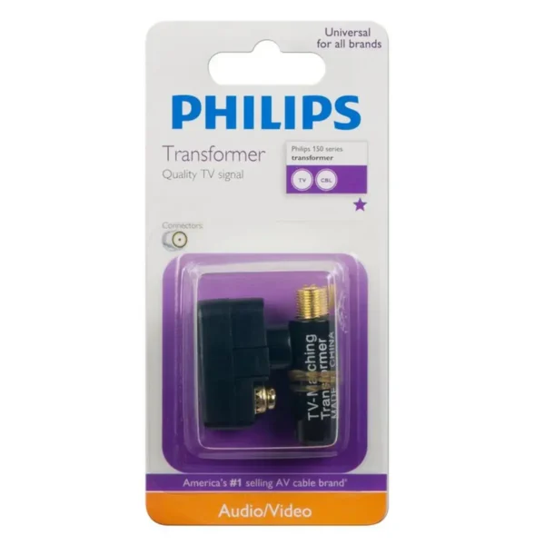 Philips SWV2008H/17 impedance matching transformer Black