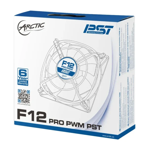 ARCTIC F12 Pro PWM PST – PWM PST Case Fan with Vibration Absorption