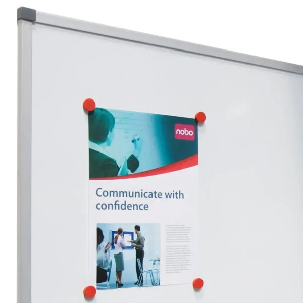 Nobo Classic Steel Magnetic Whiteboard 1800x1200mm with Aluminium Trim