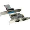 InLine Interface Card 2 Port Serial 9 Pin + 1 Port 25 Pin Parallel PCIe