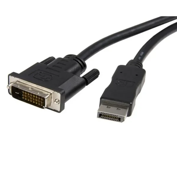 StarTech.com 10ft (3m) DisplayPort to DVI Cable – DisplayPort to DVI Adapter Cable 1080p Video – DisplayPort to DVI-D Cable Single Link – DP to DVI Monitor Cable – DP 1.2 to DVI Converter