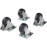 StarTech.com Caster Kit for Open Frame Rack – 4POSTRACK