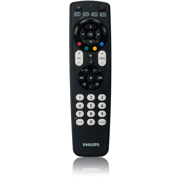 Philips Perfect replacement SRP4004/27 remote control IR Wireless DVD/Blu-ray, DVDR-HDD, SAT, TV, VCR Press buttons