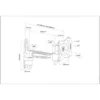 Manhattan Wall Mount for TV & Monitors (Tilt and Swivel 2 pivots), For screens 13″ to 27″, VESA compatability: 75x75mm and 100x100mm – check the dimensions of the four mounting holes on back of screen to ensure it fits, Max 15kg, Black, Bracket