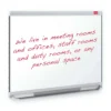 Nobo Prestige Enamel Magnetic Whiteboard 1200x900mm with Connex Trim