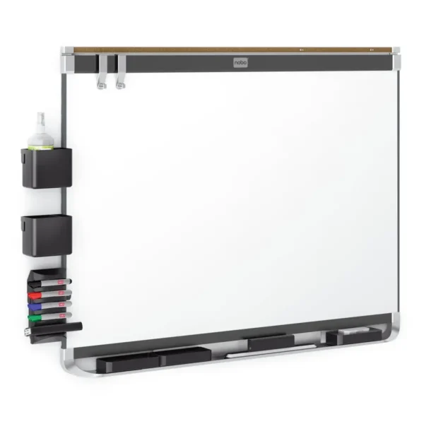 Nobo Prestige Enamel Magnetic Whiteboard 1200x900mm with Connex Trim