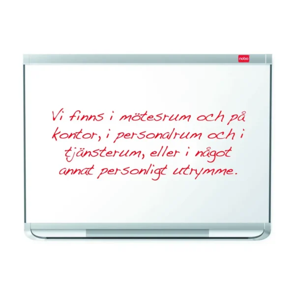 Nobo Prestige Enamel Magnetic Whiteboard 1200x900mm with Connex Trim