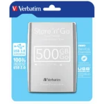 Verbatim Store ‘n’ Go USB 3.0 Portable Hard Drive 500GB Silver