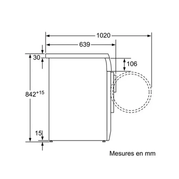 Bosch WTE84304FG tumble dryer Freestanding Front-load 7 kg White
