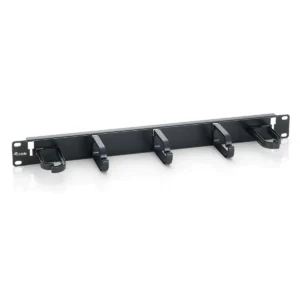 Equip 19″ Rack Mount Cable Management Panel, Black (RAL 9005)