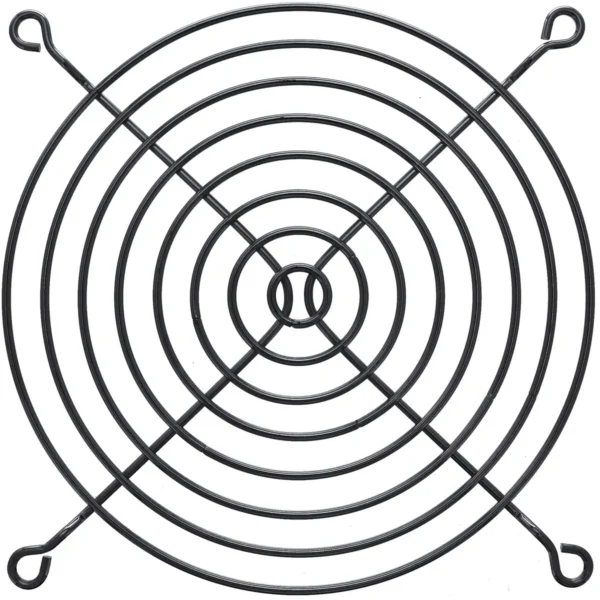 InLine Fan Grill Metal, black, 120x120mm